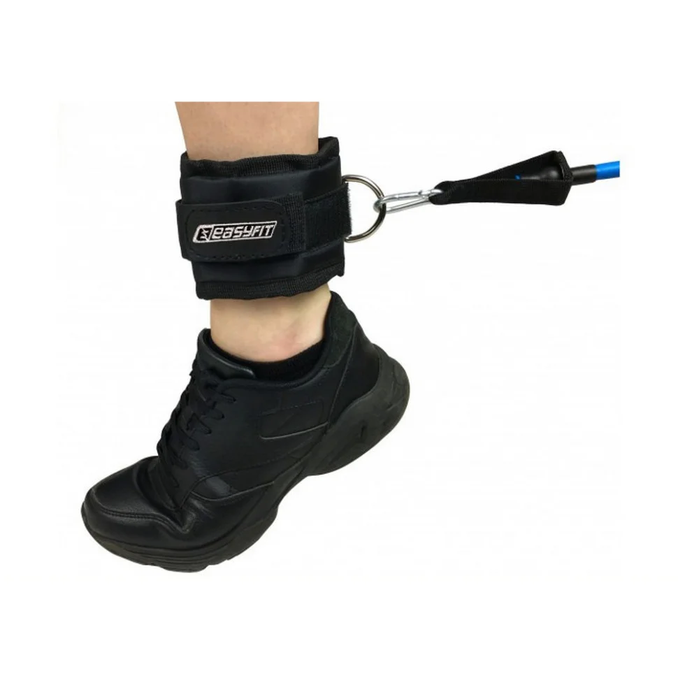 Манжета для тяги на тренажері EasyFit EF-LGSTR-03 чорна 