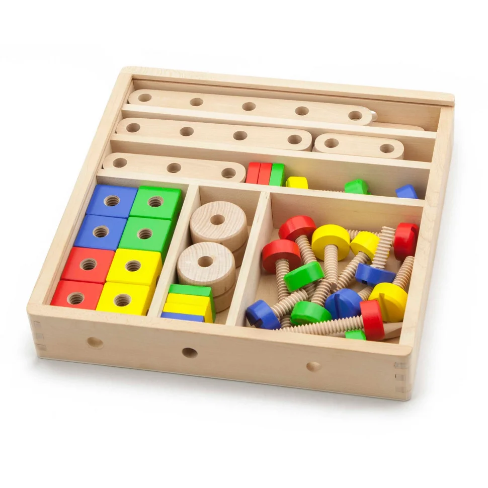 Дерев'яний конструктор Viga Toys 50490, 53 елементи