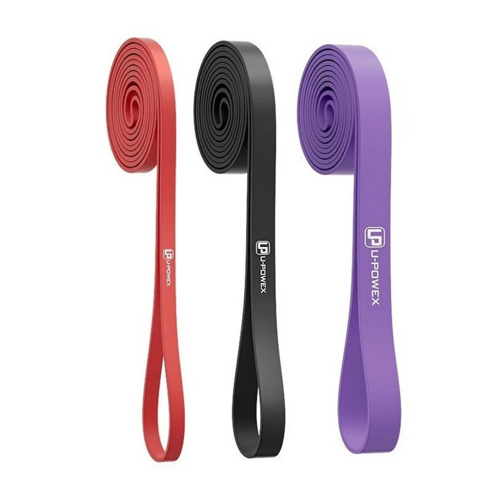 Резиновые петли для тренировок UP_1073 Power Band U-POWEX UP_1073_3in_R/B/P, (4,5-39kg)