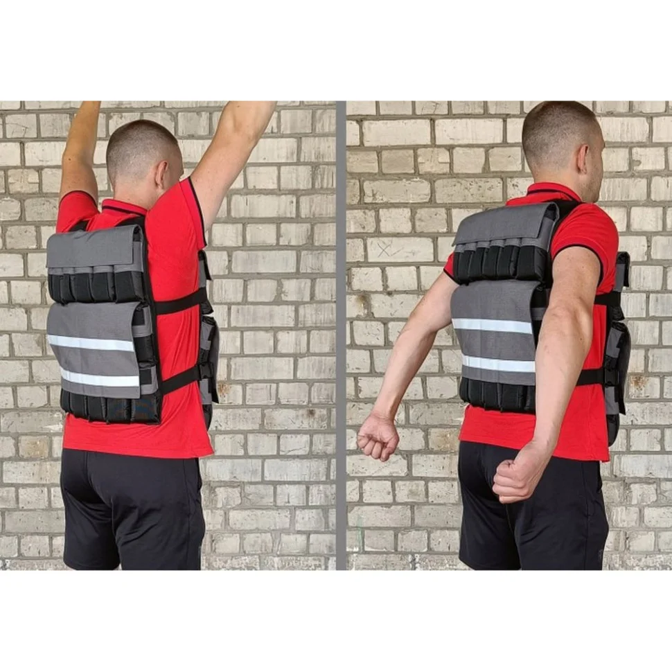 Жилет обважнювач набірний з кроком Armor EasyFit EF-WTV-180, 18 кг 0,5 кг