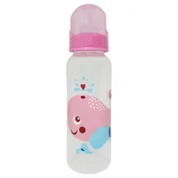 Бутылочка для кормления "Кит" Mega Zayka MGZ-0206(Pink) 250 мл Бутылочка для кормления "Кит" Mega Zayka MGZ-0206(Pink) 250 мл