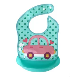 Детский слюнявчик Машинка Mega Zayka MGZ-0602(Turquoise) со съемным карманом Детский слюнявчик Машинка Mega Zayka MGZ-0602(Turquoise) со съемным карманом