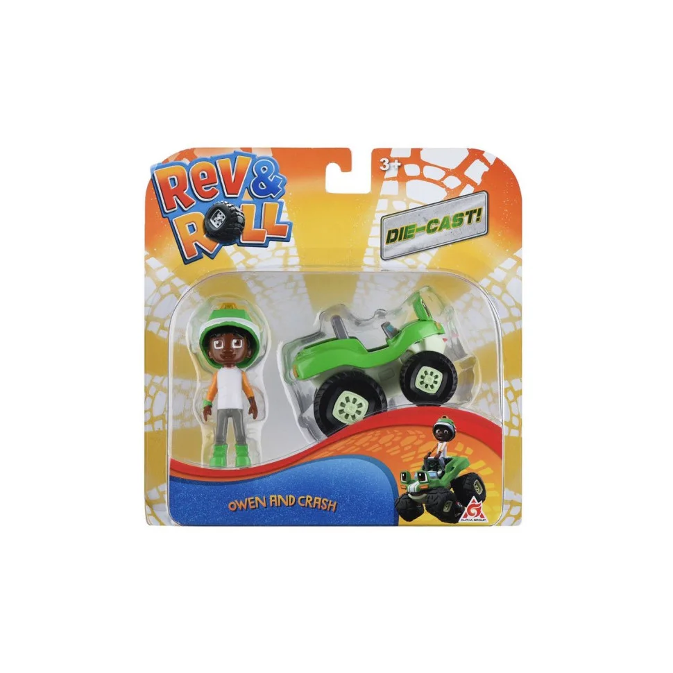 Ігровий набір Rev&Roll Рев та Рамбл DieCast Овен та Краш EU881041