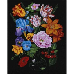 Картина по номерам "Букет с вишнями" ©kovtun_olga_art Идейка KHO3221, 40х50 см