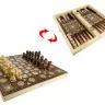 Набір настільних ігор "Шахи, шашки, нарди" HAODELI CHESS 1680EC дерев'яні