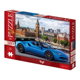 Пазл классический "Синяя машина" Danko Toys C380-06-09, 380 элементов 