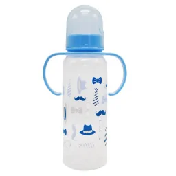 Бутылочка пластиковая с ручками Mega Zayka MGZ-0207(Blue) 250 мл Бутылочка пластиковая с ручками Mega Zayka MGZ-0207(Blue) 250 мл