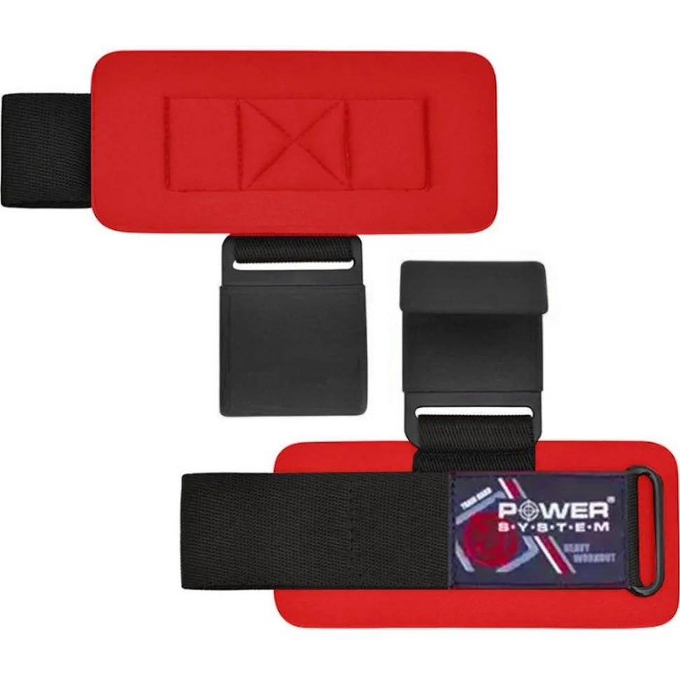 Гаки для тяги на зап'ясті Hardcore Hooks Power System PS-3310_Black-Red