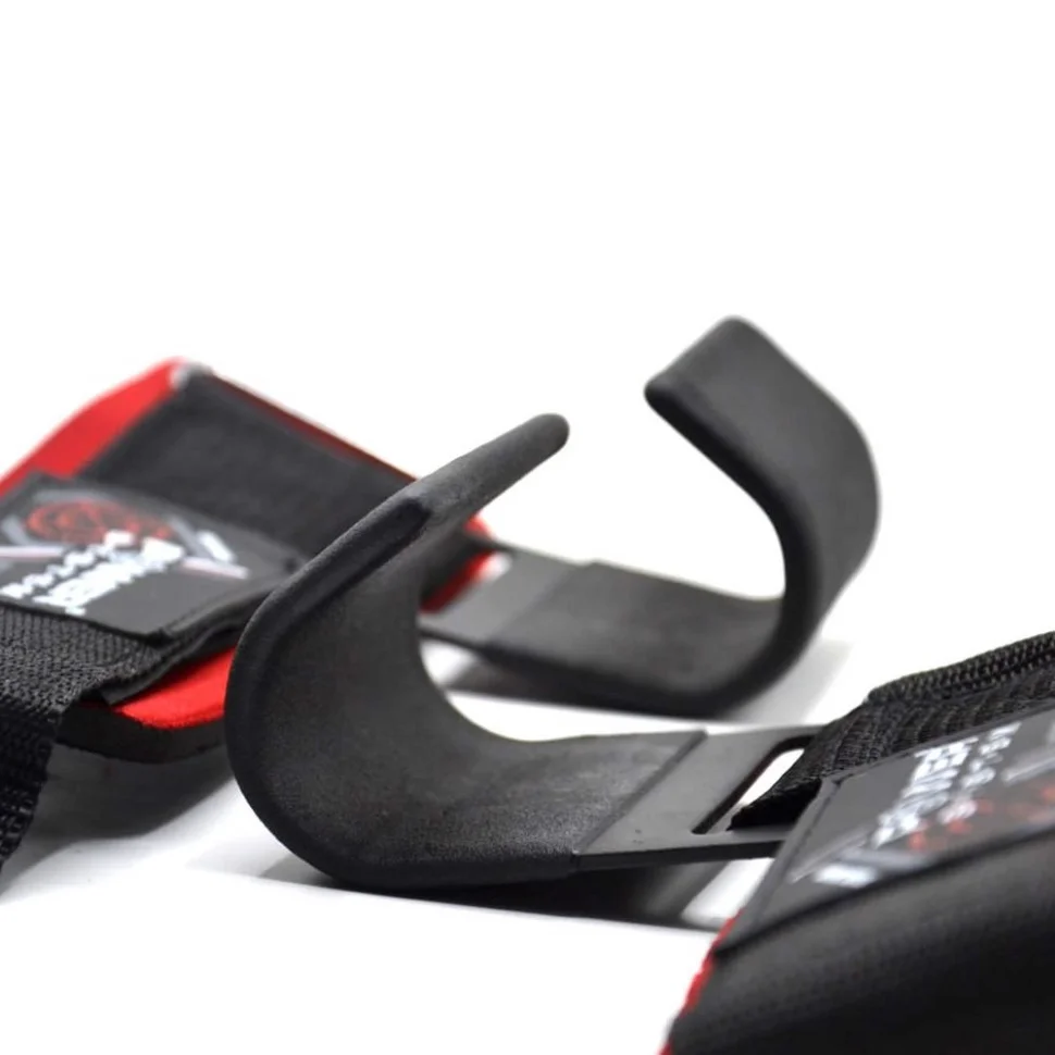Гаки для тяги на зап'ясті Hardcore Hooks Power System PS-3310_Black-Red