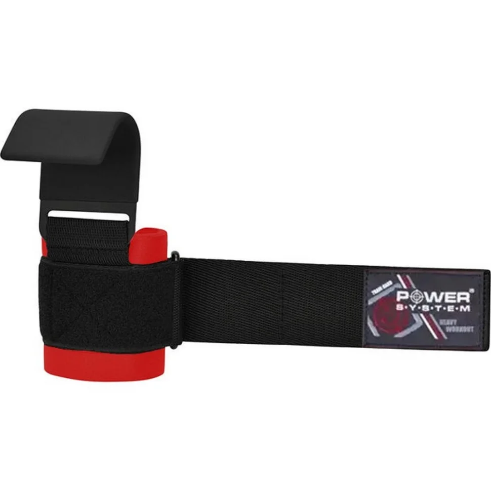 Гаки для тяги на зап'ясті Hardcore Hooks Power System PS-3310_Black-Red
