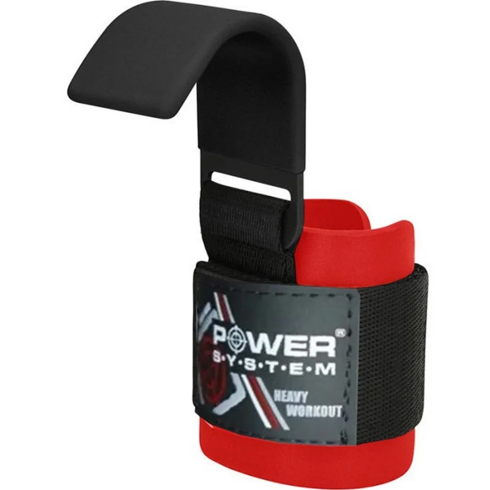 Гаки для тяги на зап'ясті Hardcore Hooks Power System PS-3310_Black-Red
