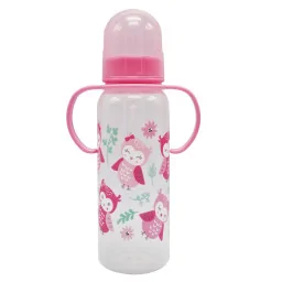 Бутылочка пластиковая с ручками Mega Zayka MGZ-0207(Pink) 250 мл Бутылочка пластиковая с ручками Mega Zayka MGZ-0207(Pink) 250 мл