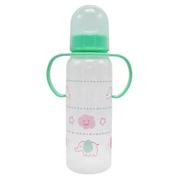 Бутылочка пластиковая с ручками Mega Zayka MGZ-0207(Green) 250 мл Бутылочка пластиковая с ручками Mega Zayka MGZ-0207(Green) 250 мл