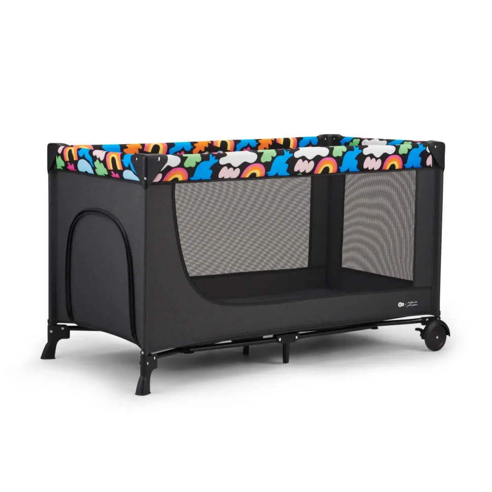Детская кровать-манеж Joy 2 Happy Shapes Kinderkraft KLJOY02HAP00000