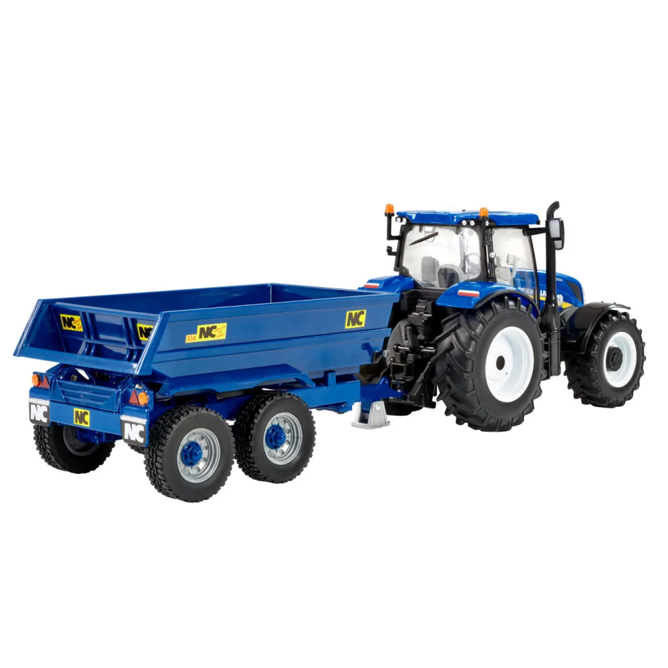 Модель Трактор New Holland T6 NC Tilt Britains 43268B 1:32 з причепом-самоскидом 