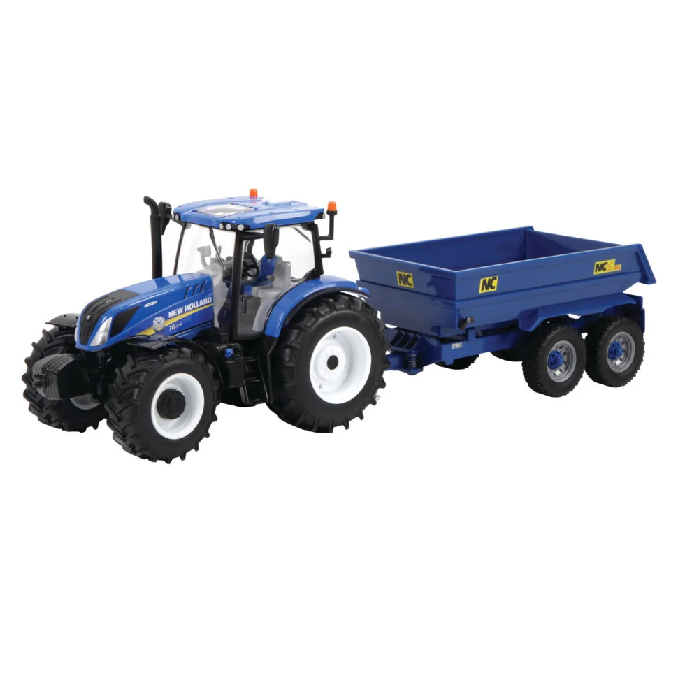 Модель Трактор New Holland T6 NC Tilt Britains 43268B 1:32 з причепом-самоскидом 