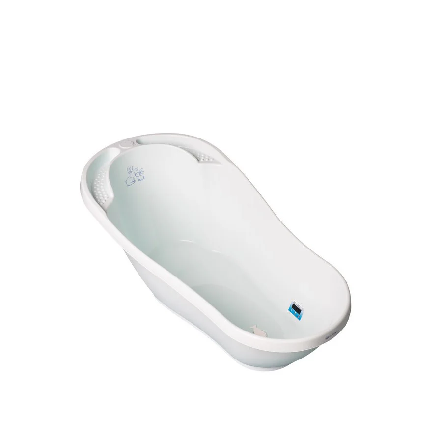 Ванночка дитяча «Зайчики» Tega Baby KR-011-105 зі зливом, світло-зелений 92 см