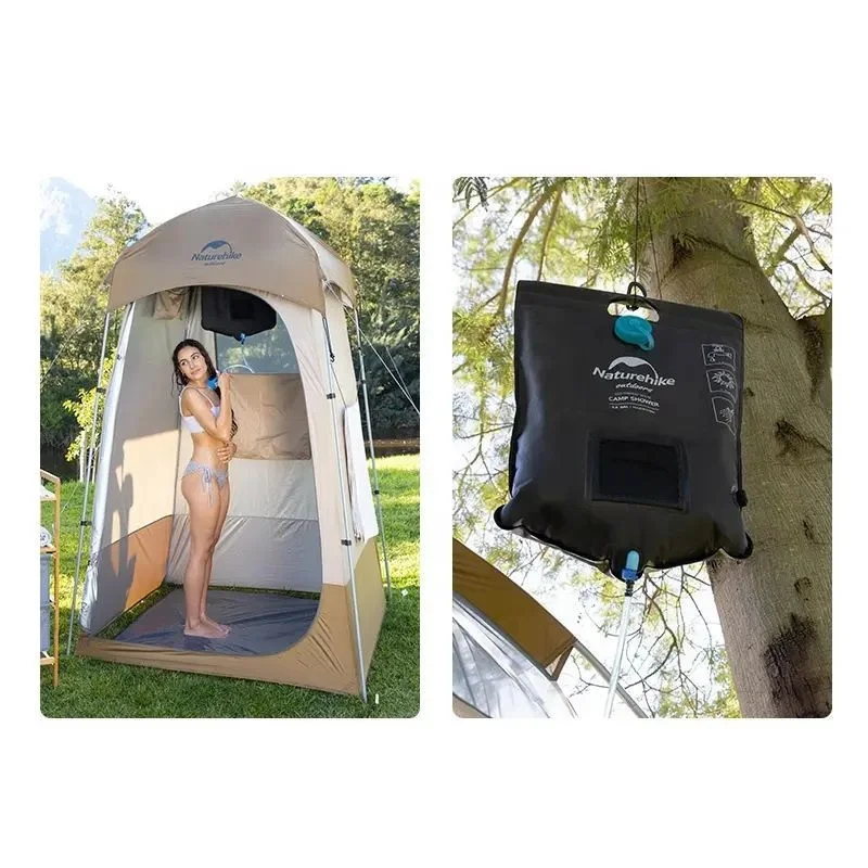Компактний кемпінговий душ Naturehike NH21SJ032 6927595778654 чорний 20 л
