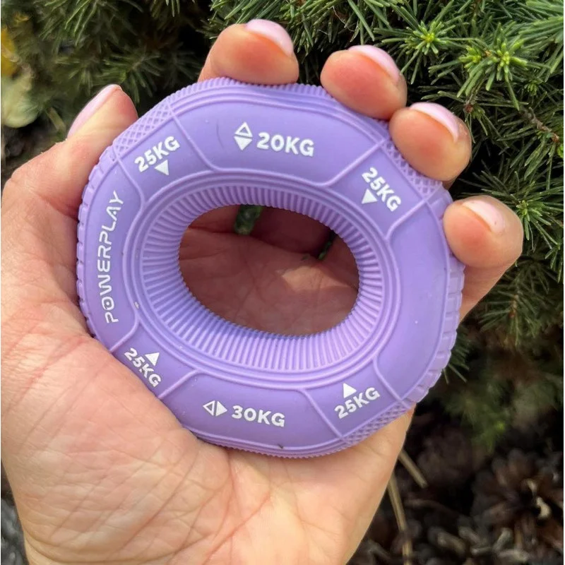 Эспандер кистевой силиконовый PP-4331 Hand Grip Medium PowerPlay PP_4331_Purple_(20-25-30) 20-25-30 кг, Фиолетовый