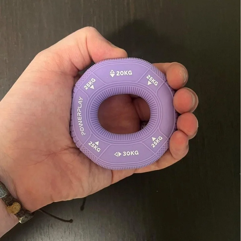 Эспандер кистевой силиконовый PP-4331 Hand Grip Medium PowerPlay PP_4331_Purple_(20-25-30) 20-25-30 кг, Фиолетовый