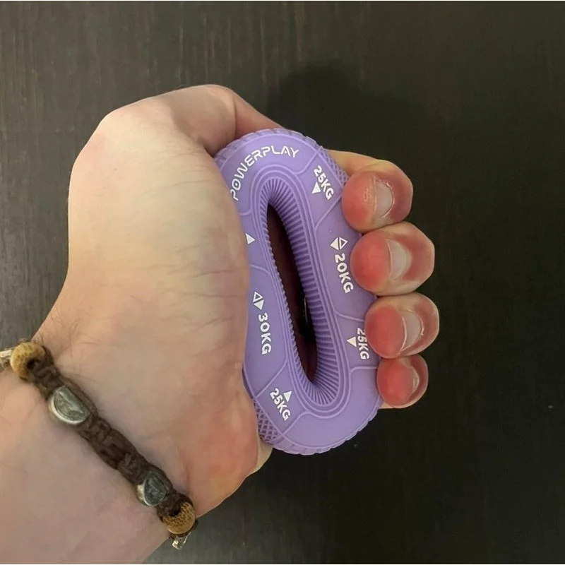 Эспандер кистевой силиконовый PP-4331 Hand Grip Medium PowerPlay PP_4331_Purple_(20-25-30) 20-25-30 кг, Фиолетовый