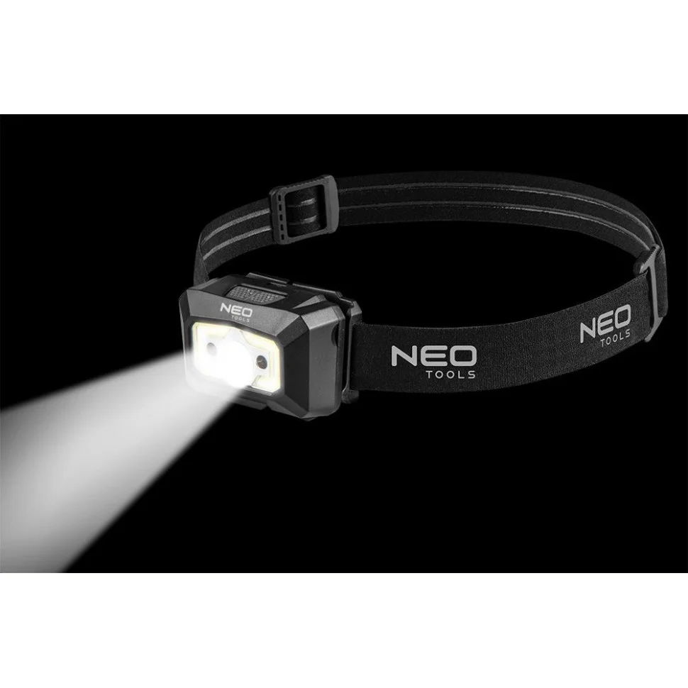Фонарь налобный аккумуляторный Neo Tools 99-073 черный 250 люмен