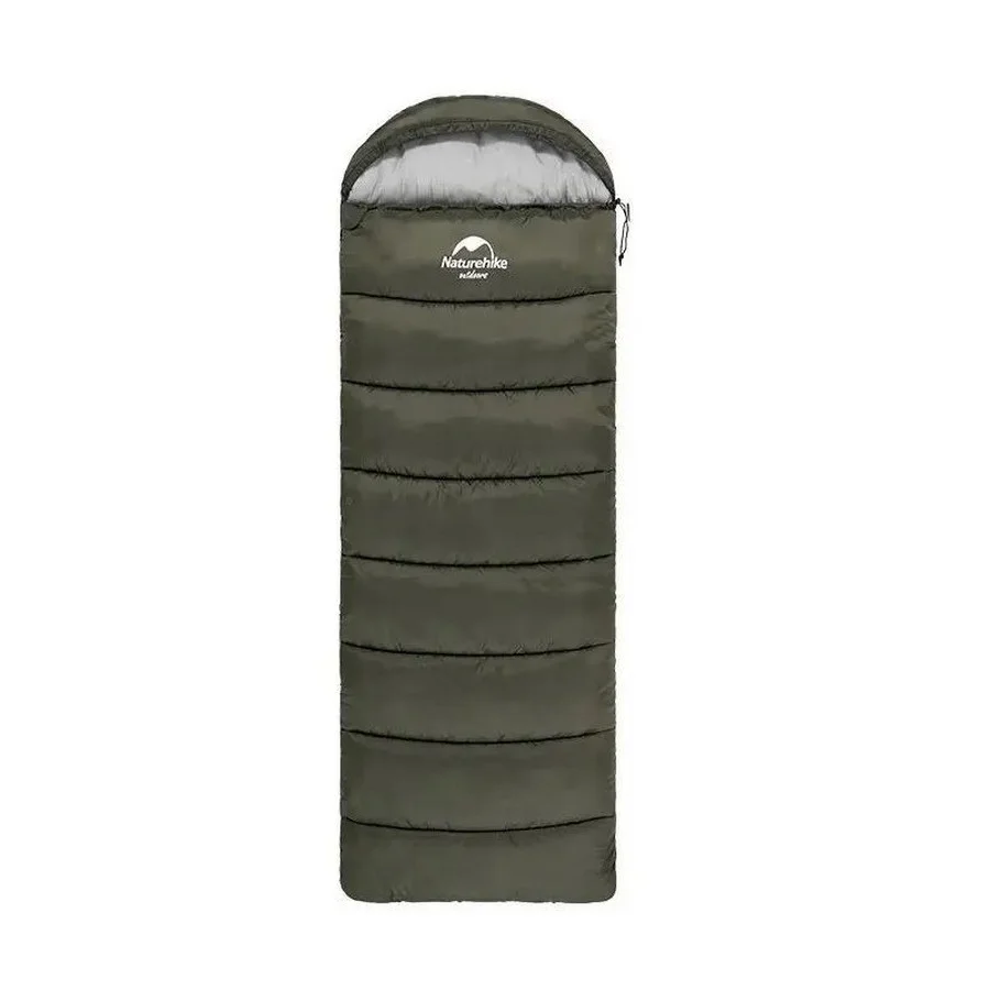 Спальник с капюшоном U250 NH20MSD07 Naturehike 6927595767214-R (6°C), правый, темно-зеленый