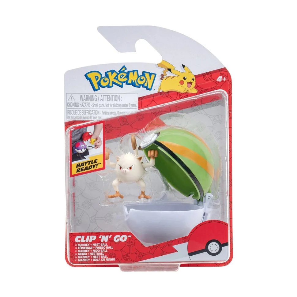 Игровой набор Манки в покеболе Pokemon W14 PKW3136 игровая фигурка, покебол
