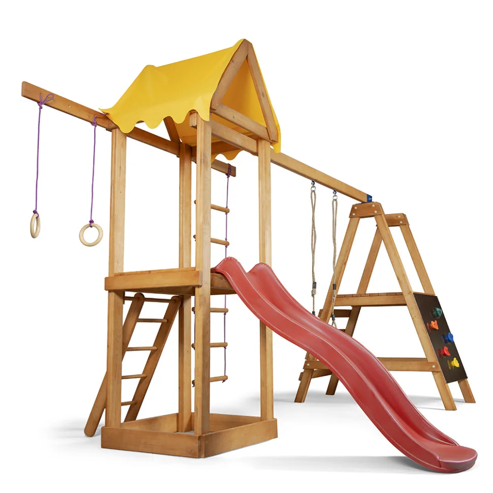 Дитячий ігровий комплекс SportBaby Babyland-20 з мотузковою драбиною та кільцями
