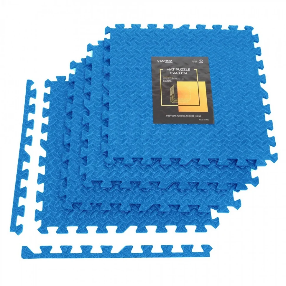 Мат-пазл (ласточкин хвост) Mat Puzzle Cornix XR-0237 EVA 120 x 120 x 1 cм, Blue
