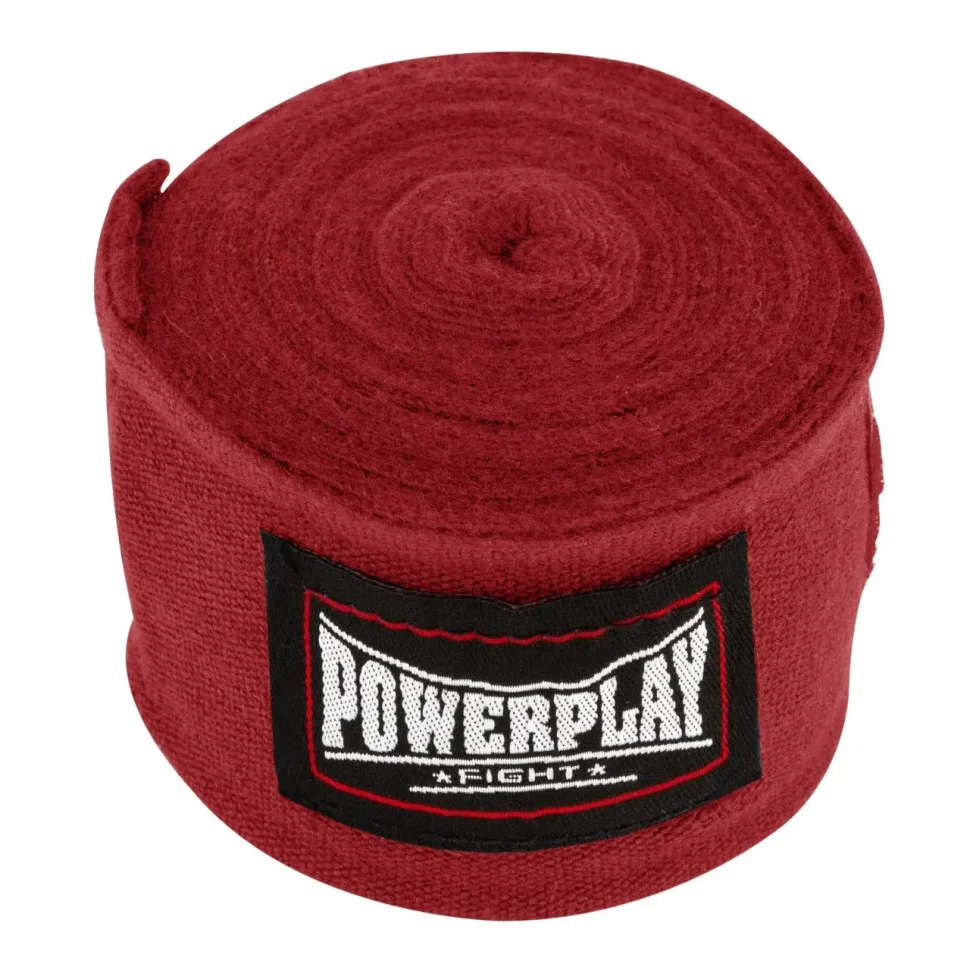 Бинты для бокса PowerPlay PP_3046_4m_Red, Червоні (4м)
