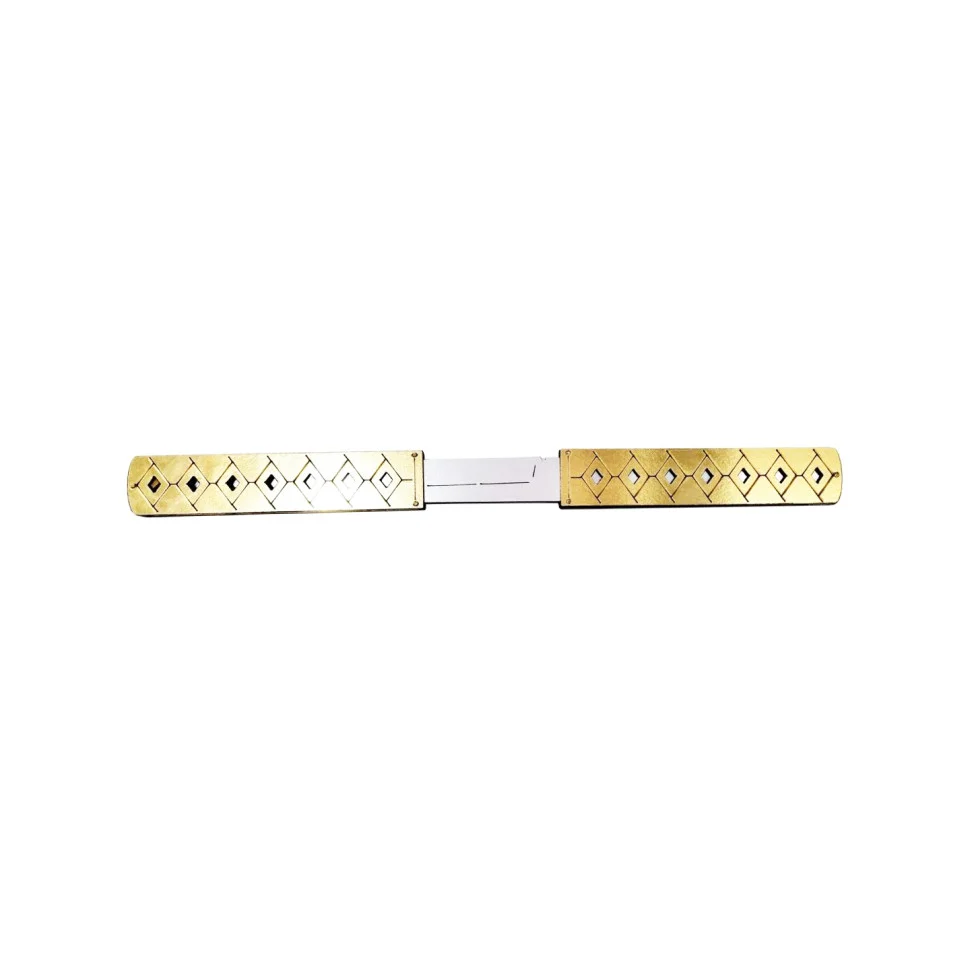 Деревянный сувенирный нож «DOUBLE TANTO GOLD » Сувенир-Декор DTAN-G