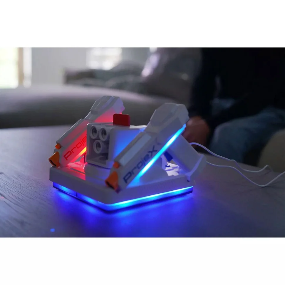 Ігровий набір для лазерних боїв - Проектор LASER X ANIMATED Laser X 52608 (2 ігрові бластери, 3 слайди-цілі)