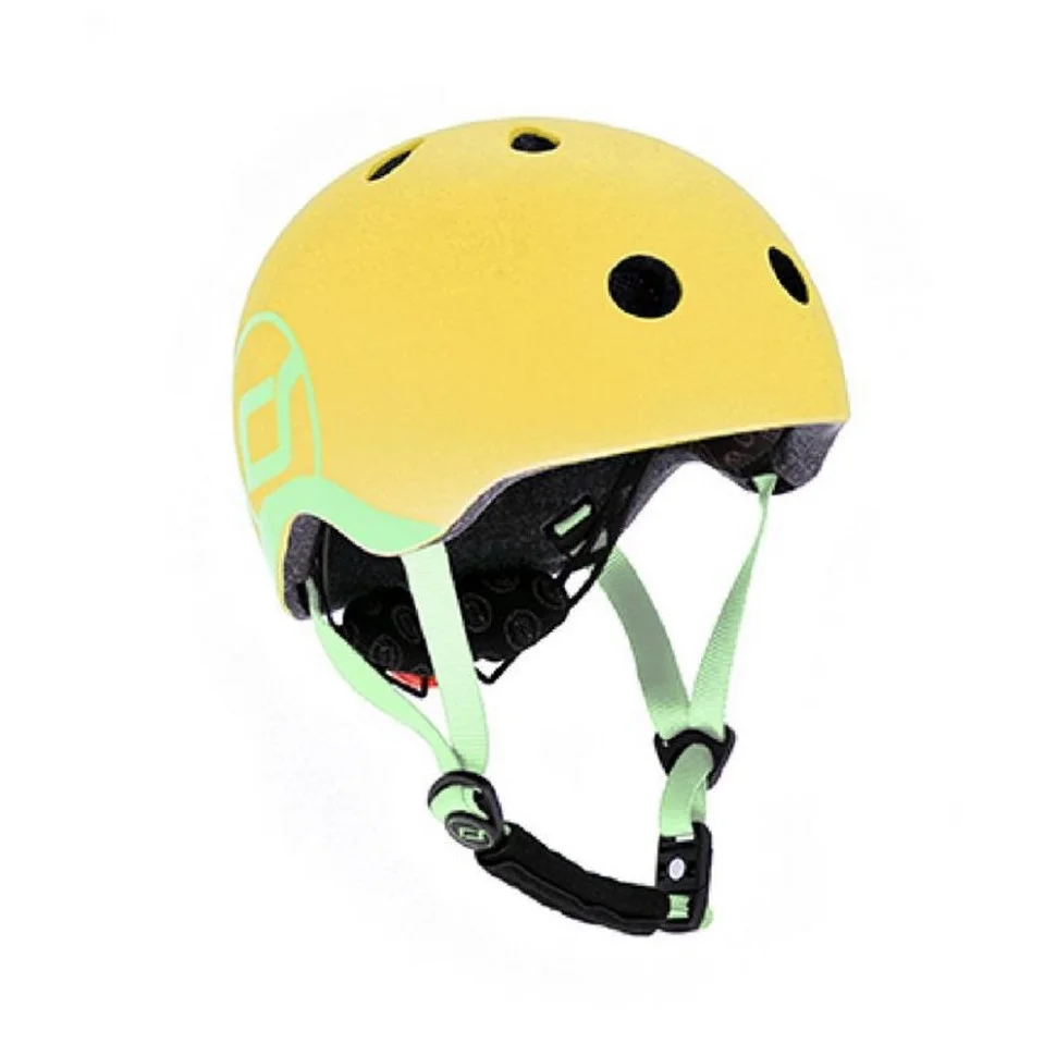Шолом захисний дитячий Scoot and Ride SR-181206-LEMON, лимон, з ліхтариком, 45-51 см