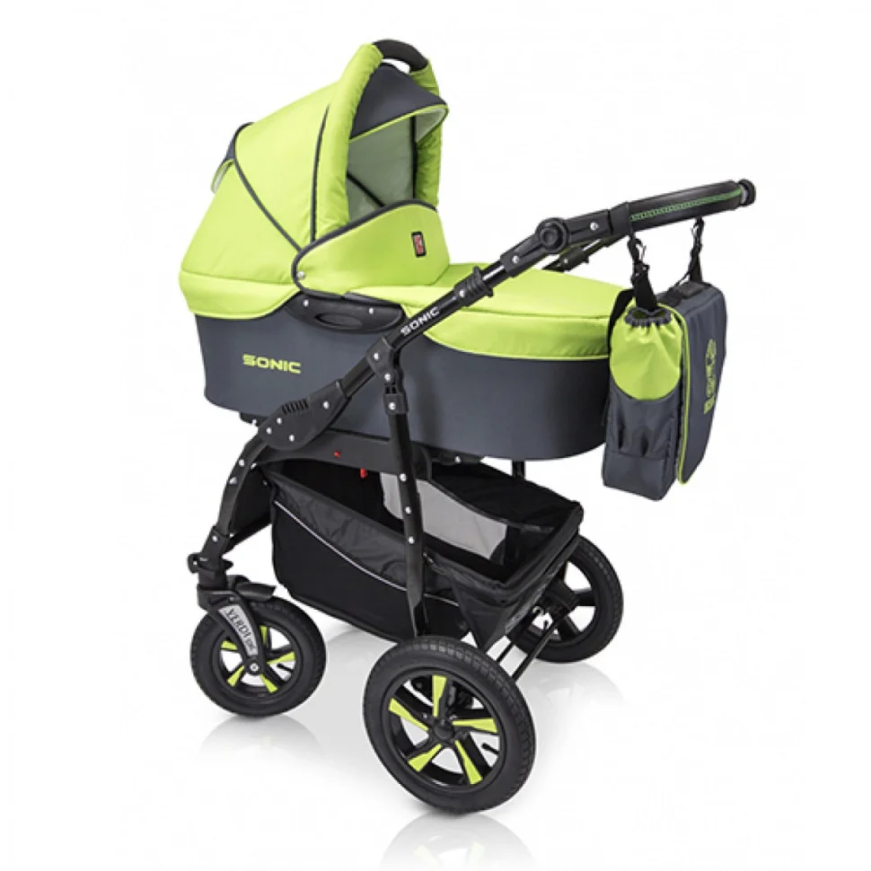 Коляска универсальная 3 в 1 Verdi Sonic 9023-VS-10 салатовый
