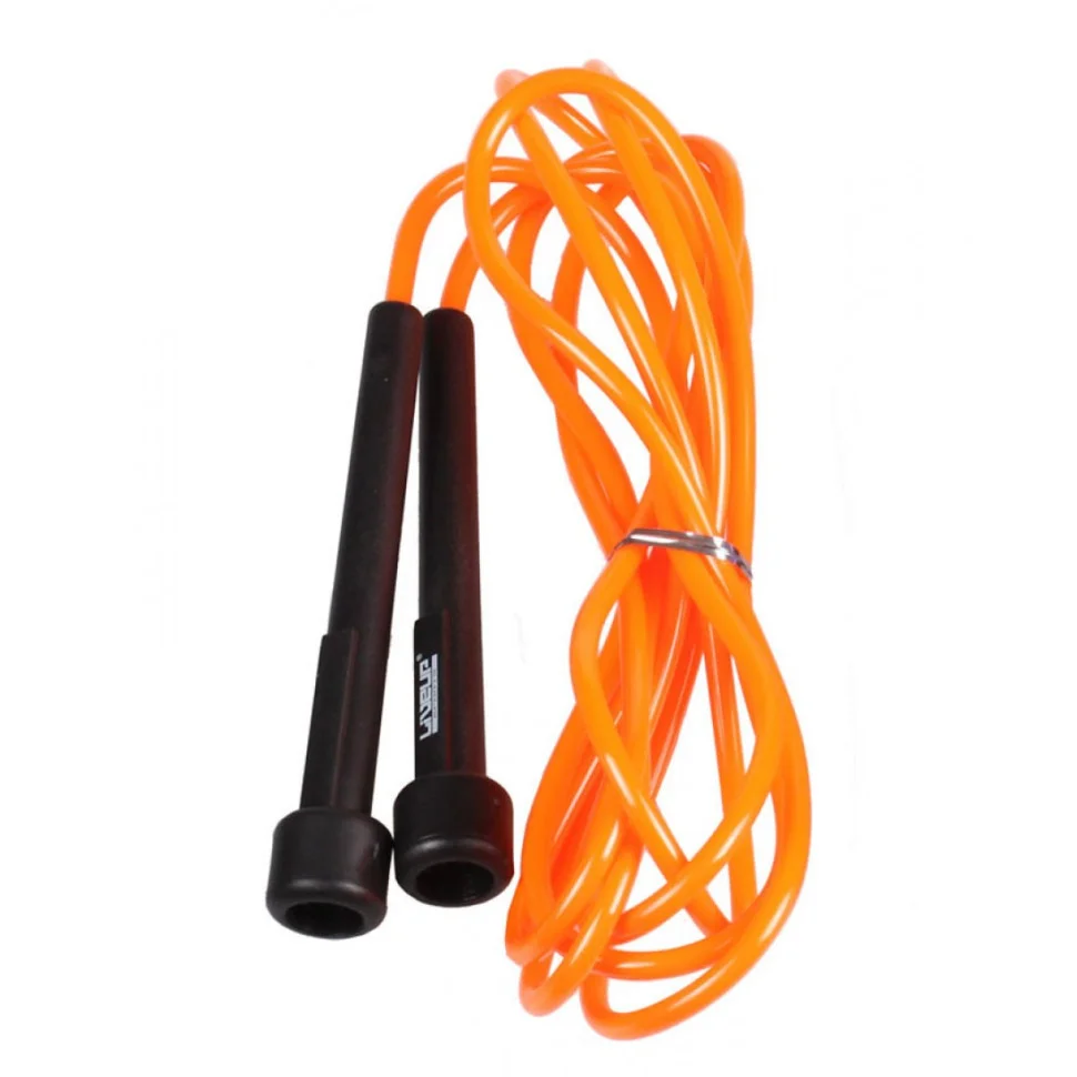 Скакалка PVC JUMP ROPE LiveUp LS3115-o в тубусі, помаранчевий 270 см
