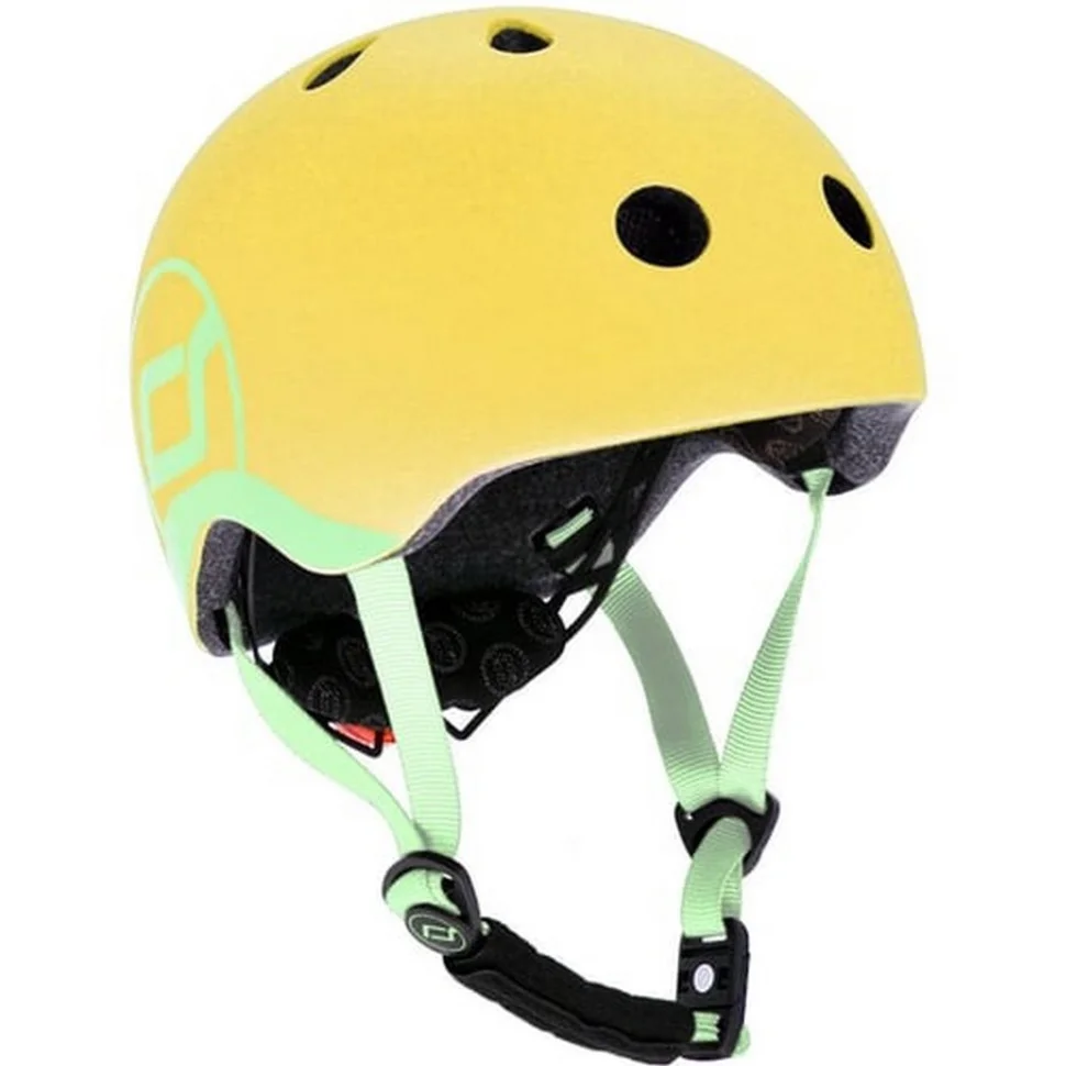 Шолом захисний дитячий Scoot and Ride SR-190605-LEMON, лимон, з ліхтариком, 51-53 см