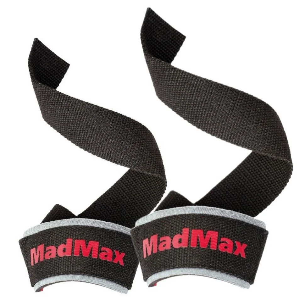 Лямки для тяги PWR Straps MadMax MFA-267-U, Black/Grey/Red