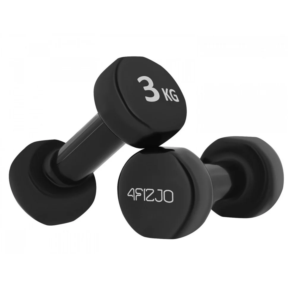 Гантелі вінілові 4FIZJO 4FJ0194, 2 x 3 кг
