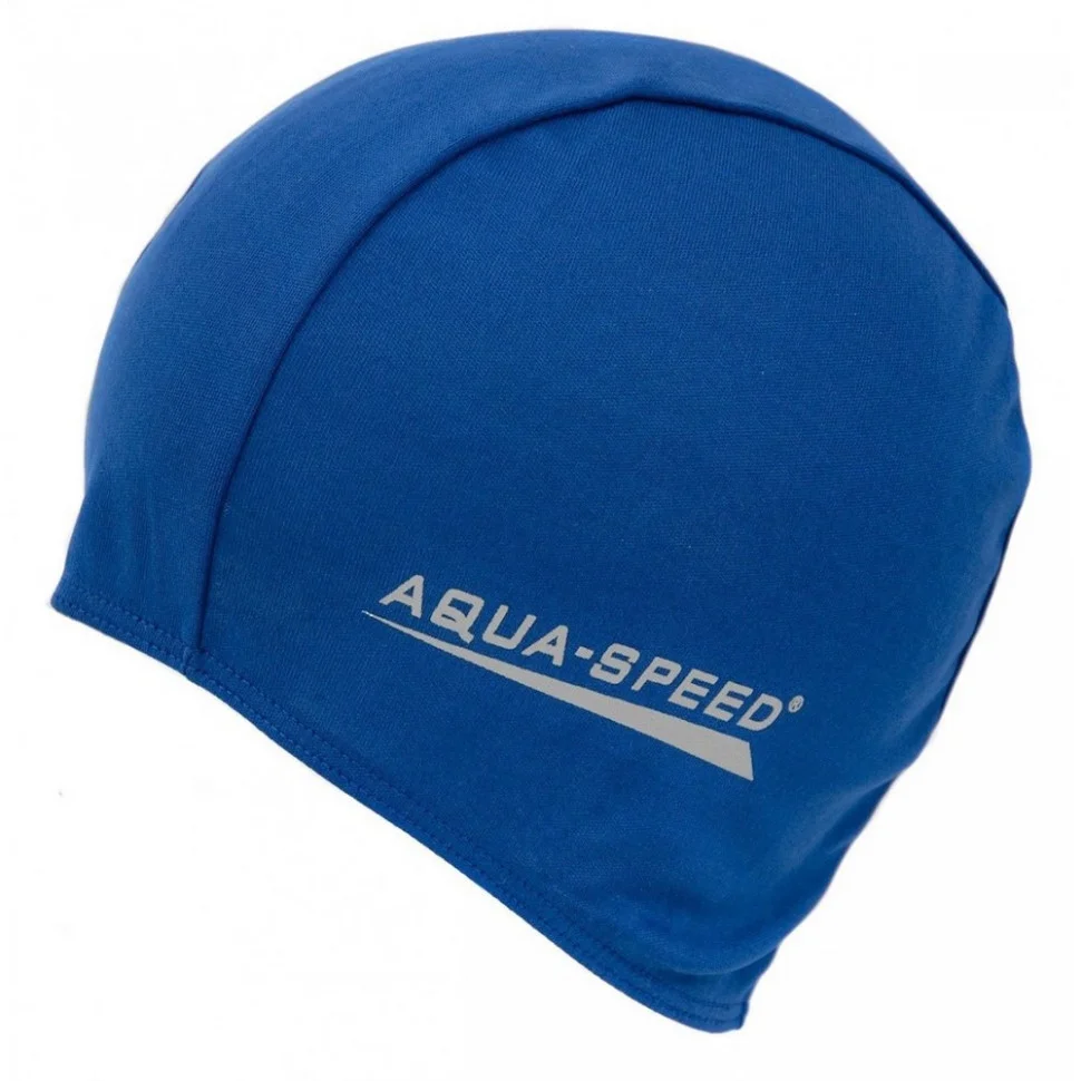 Шапка для плавания POLYESTER CAP 6454 Aqua Speed 091-02 синий, OSFM