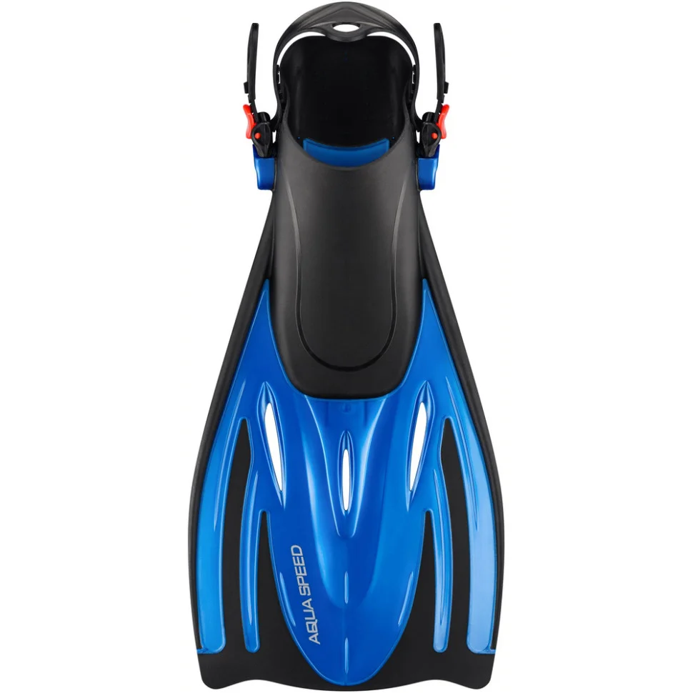 Ласты детские WOMBAT KID Aqua Speed 528-11-1 черный, синий, размер 27-31