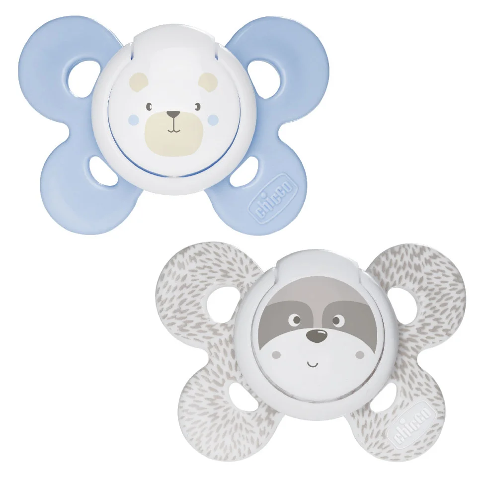 Пустышка Physio Comfort Chicco 74931.21.00.00 силиконовая от 0 до 6 месяцев 2 шт