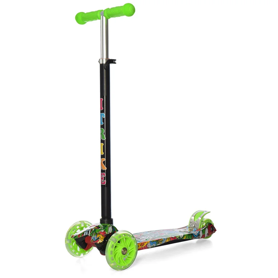 Самокат детский MAXI iTrike JR 3-055-1-WP2 с подсветкой
