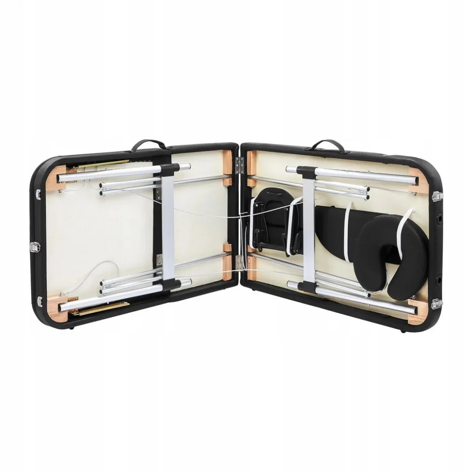 Масажний стіл складаний Massage Table+ Alu W60 4FIZJO TABLE+W60BLACK, Black