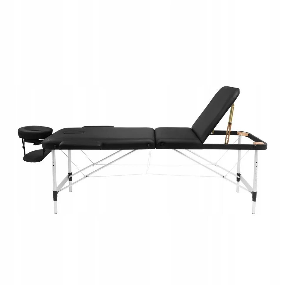 Масажний стіл складаний Massage Table+ Alu W60 4FIZJO TABLE+W60BLACK, Black