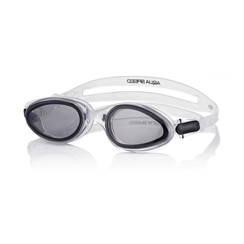 Очки для плавания SONIC JR Aqua Speed 074-53 прозрачный, черный, OSFM