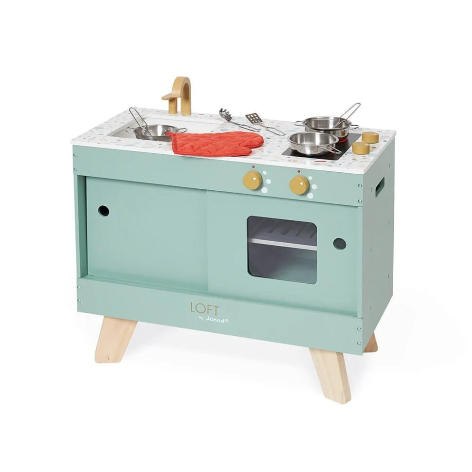 Игровой набор деревянный Кухня Лофт Janod J06556, 62 х 30,4 х 50,3 см