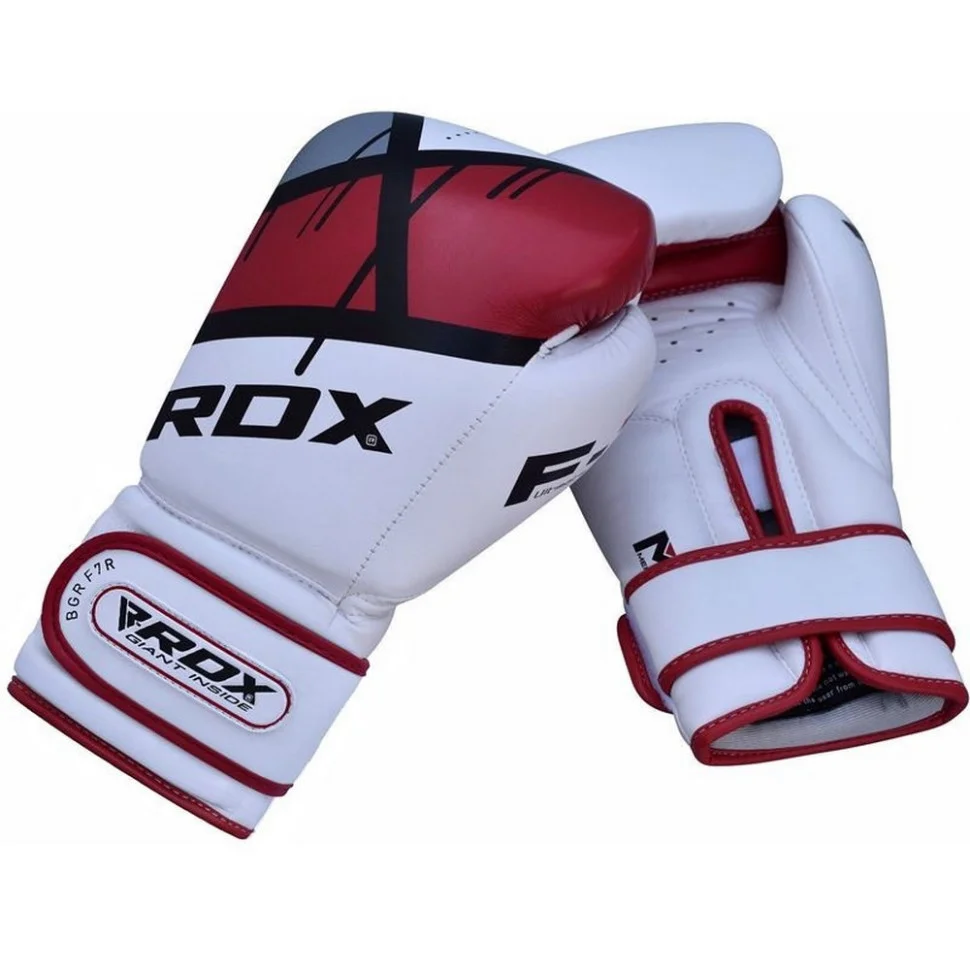 Боксерські рукавиці F7 Ego RDX Inc Limited BGR-F7R-12oz, Red 12 унцій (капа в комплекті)