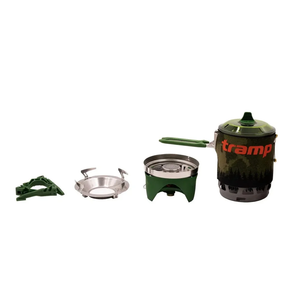 Система для приготування їжі та газовий балон 230 грам Tramp UTRG-115-olive+UTRG-003