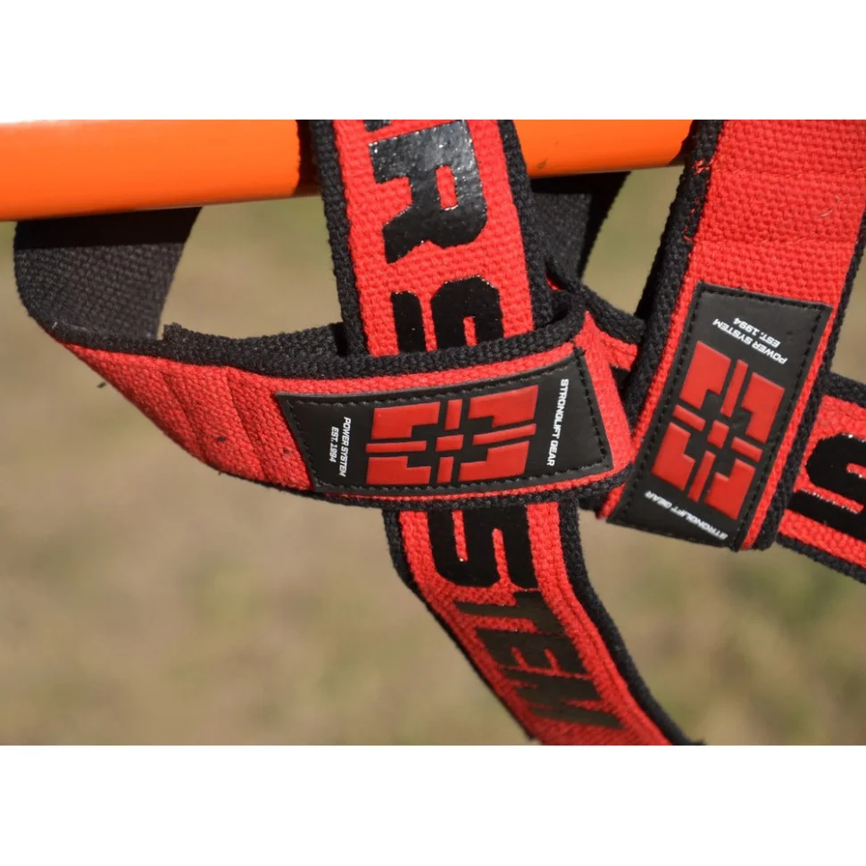 Лямки для тяги Lifting Straps Duplex Power System 3401RD-0 Black/Red